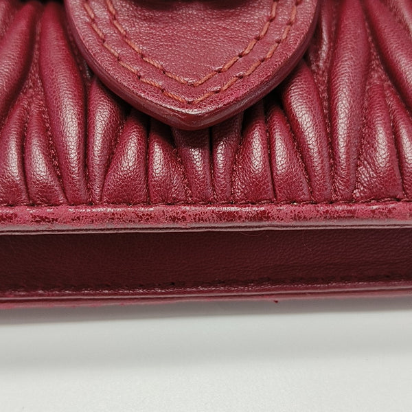 Quilted Lambskin Crossbody Bag Red