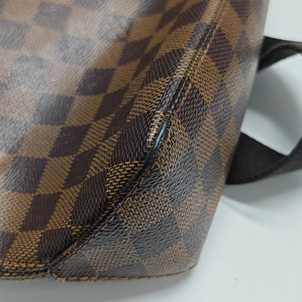 JAKE NM Damier Ebene Coated Canvas Brown