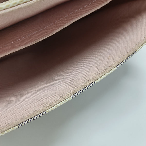 CROISETTE Damier Azur Coated Canvas White