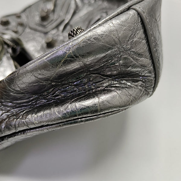 Le Cagole Mini Lambskin Silver