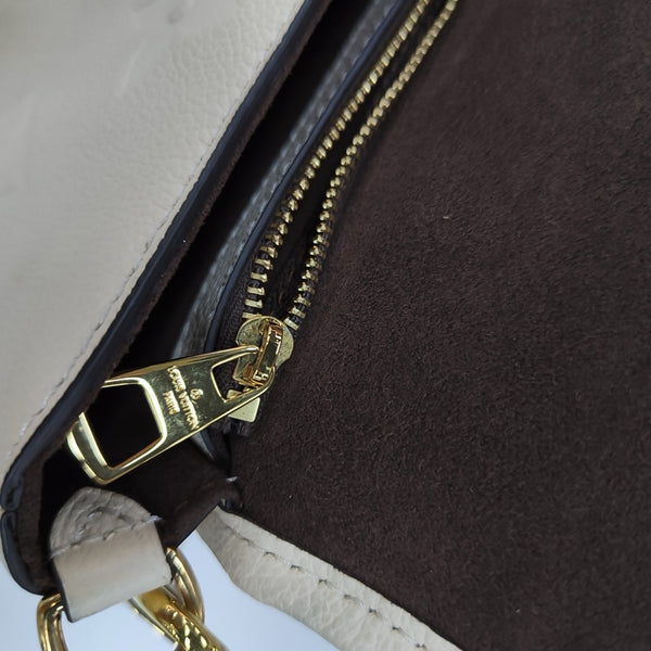 DIANE Monogram Calfskin Beige
