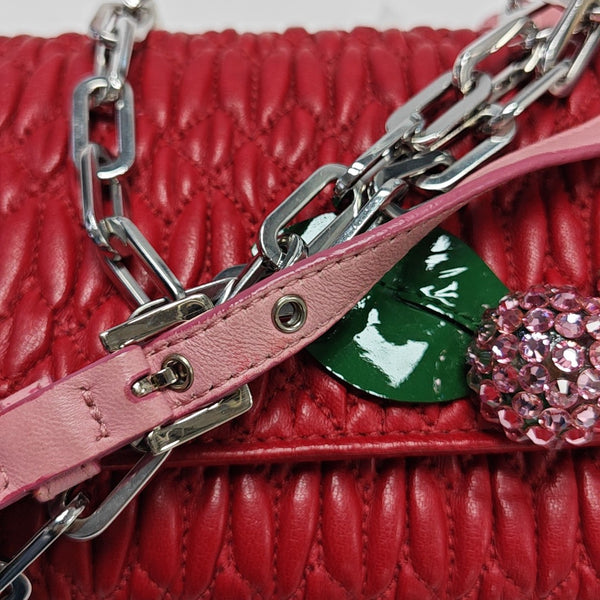 Quilted Lambskin Red