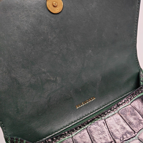 Hourglass S Calfskin Green
