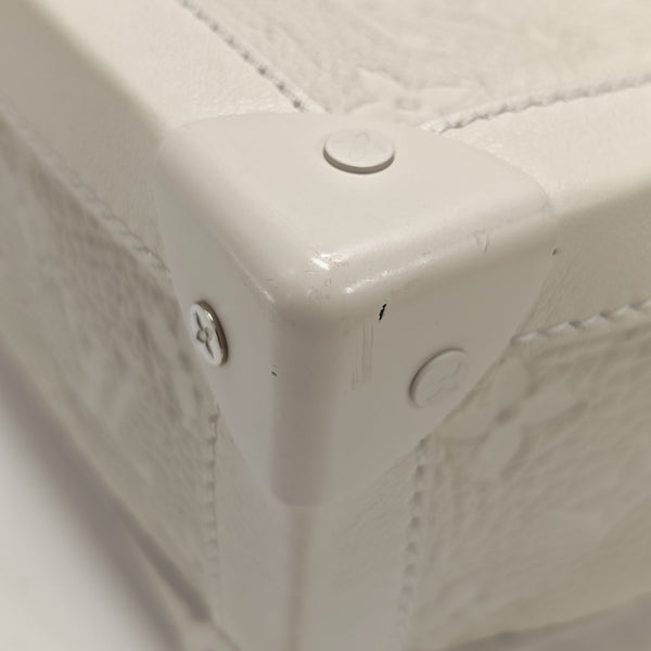 SOFT TRUNK Monogram Calfskin White