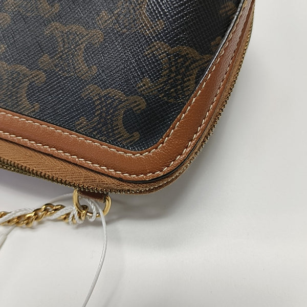 TRIOMPHE CANVAS Mini Coated Canvas Brown