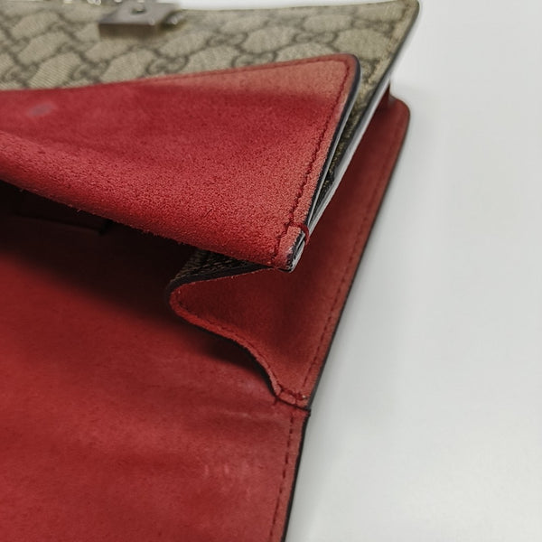 Dionysus Mini Monogram Coated Canvas Beige
