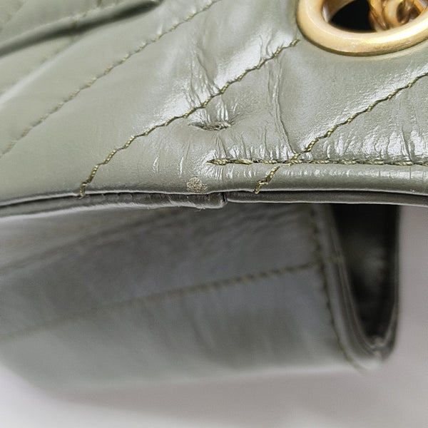 2.55 224 (mini) Chevron Calfskin Green
