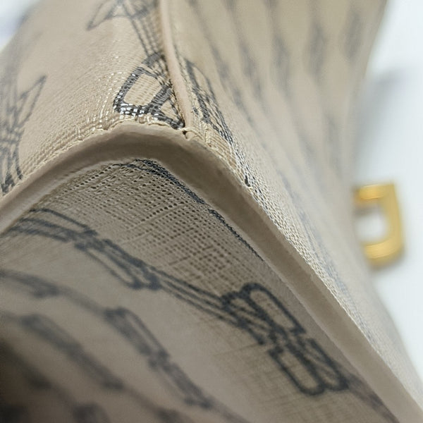 Hourglass S Coated Canvas Brown