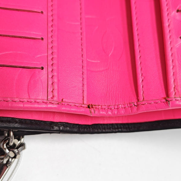 CAMBON Quilted Calfskin Black Wallet