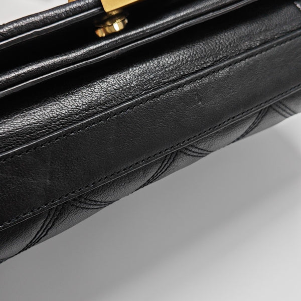 BECKY Small Quilted Lambskin Black