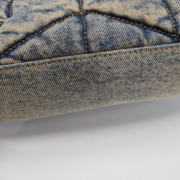 PUFFER Mini Quilted Denim Blue