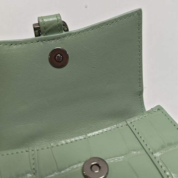 Hourglass Mini Calfskin Green