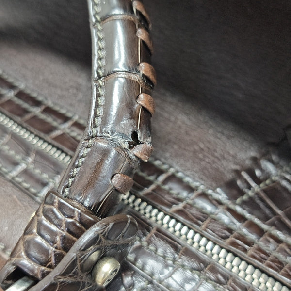 Calfskin Shoulder Bag Brown