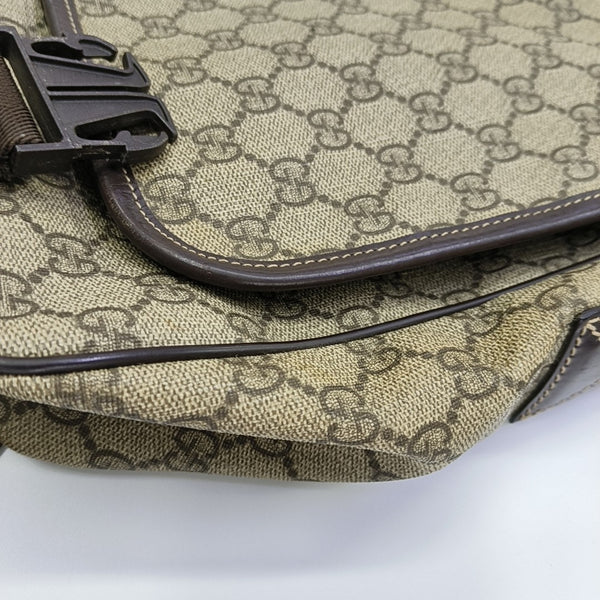 GG Messenger Monogram Coated Canvas Black