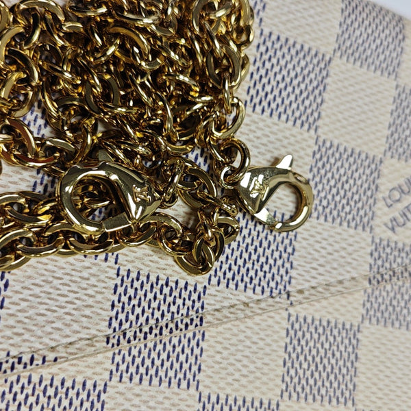 FÉLICIE Damier Azur Coated Canvas White