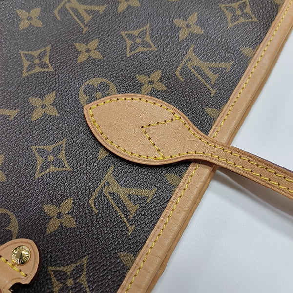NEVERFULL MM Monogram Coated Canvas Brown