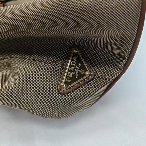 Fabric Tote Bag Brown