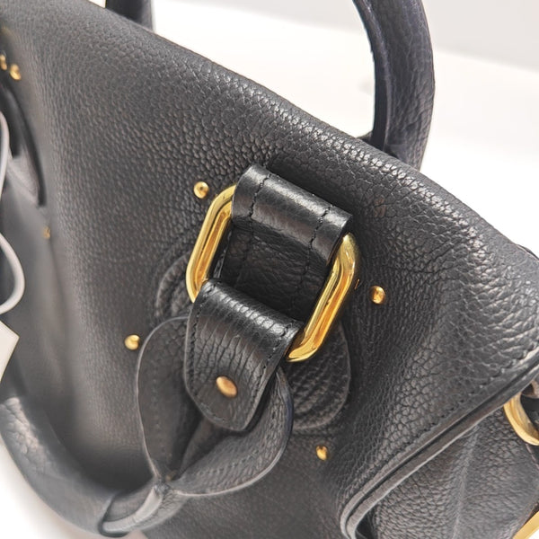 Calfskin Shoulder Bag Black