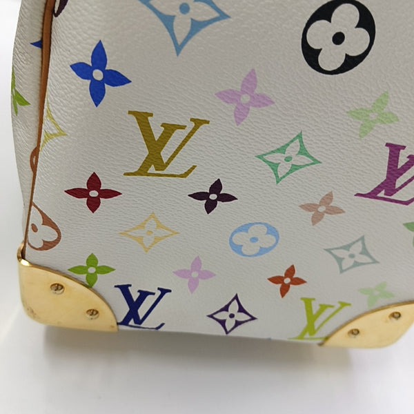 LV × TM SPEEDY 30 Monogram Coated Canvas White