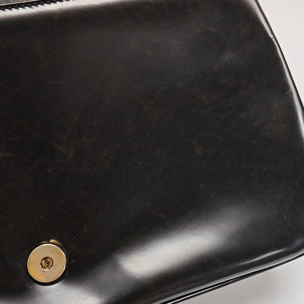 Calfskin Top Handle Bag Black