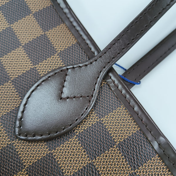 NEVERFULL MM Damier Ebene Coated Canvas Brown