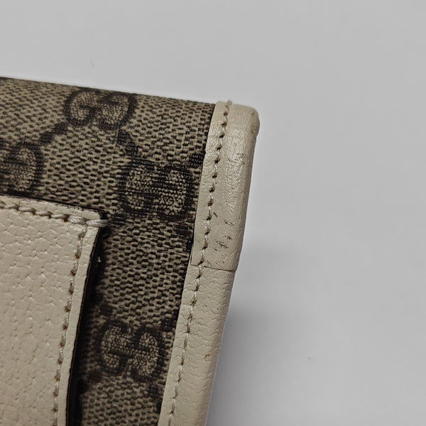 Ophidia Mini Monogram Coated Canvas Beige