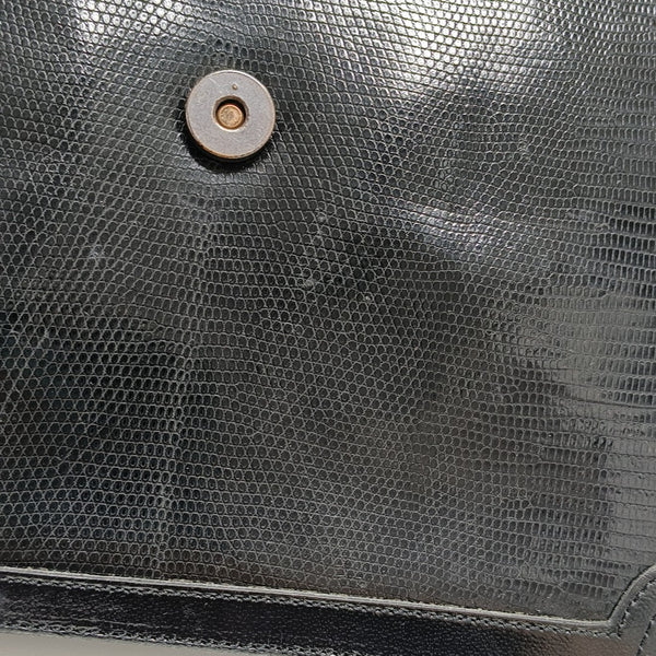 Calfskin Shoulder Bag Black