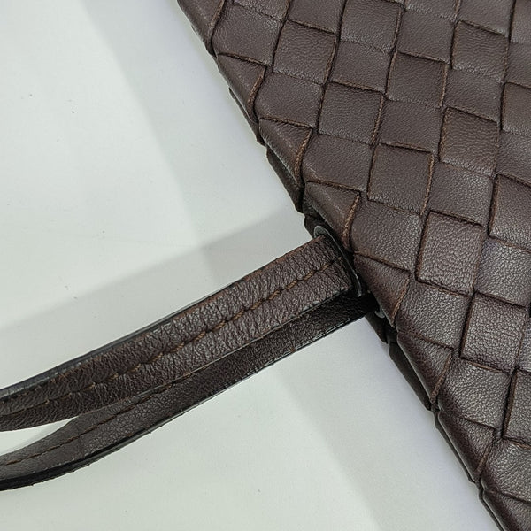 Calfskin Shoulder Bag Brown