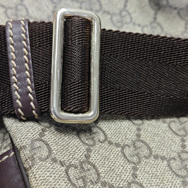 Monogram Coated Canvas Crossbody Bag Black