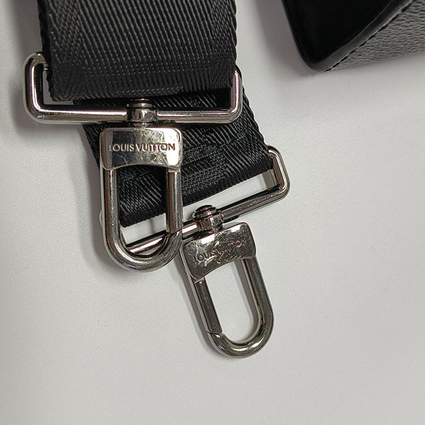 GASTON Monogram Coated Canvas Black