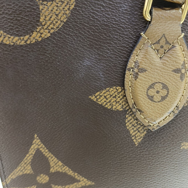 ONTHEGO MM Monogram Coated Canvas Brown