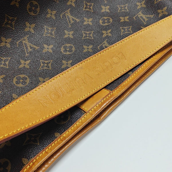 Monogram Coated Canvas Shoulder Bag Brown