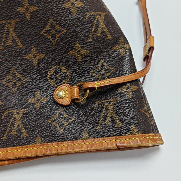 NEVERFULL MM Monogram Coated Canvas Brown