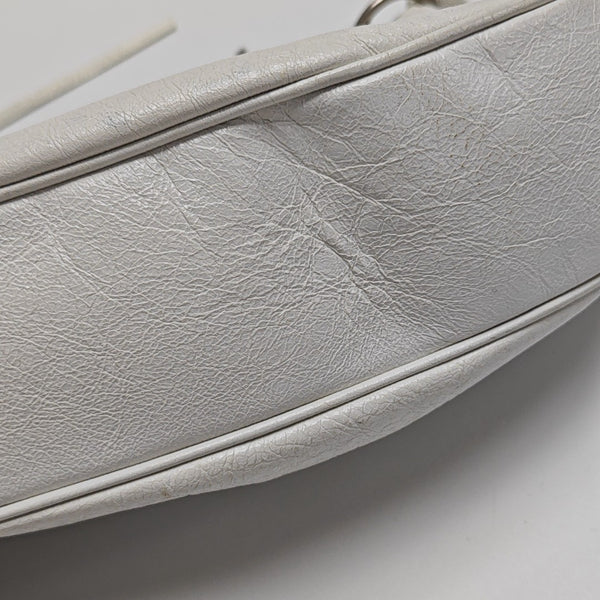 Le Cagole Mini Calfskin White