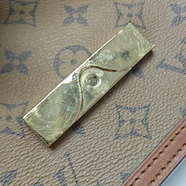 DAUPHINE Mini Monogram Coated Canvas Brown