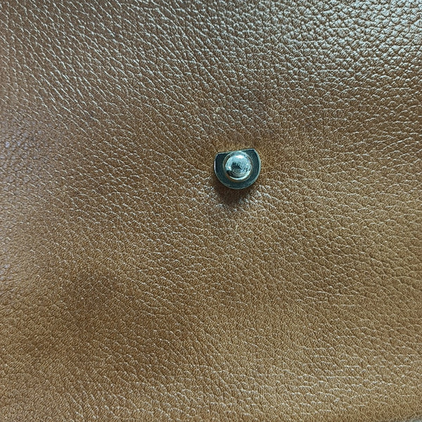 Calfskin Top Handle Bag Brown