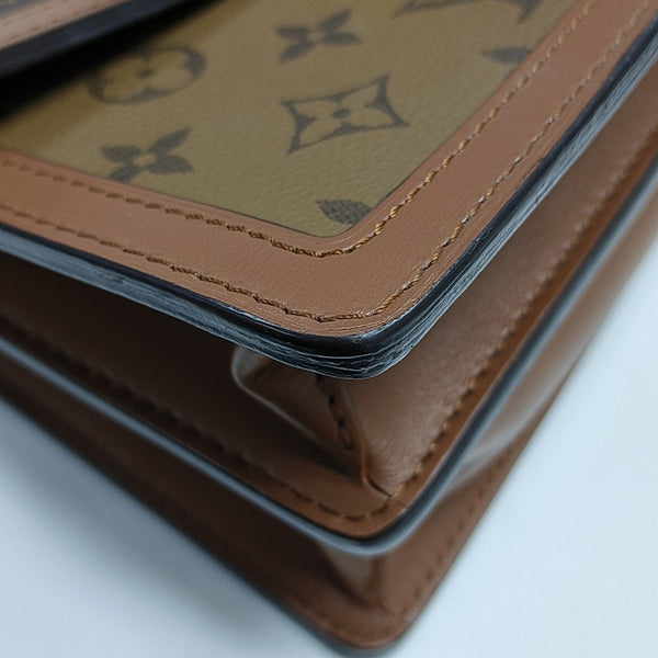 DAUPHINE MM Monogram Coated Canvas Brown
