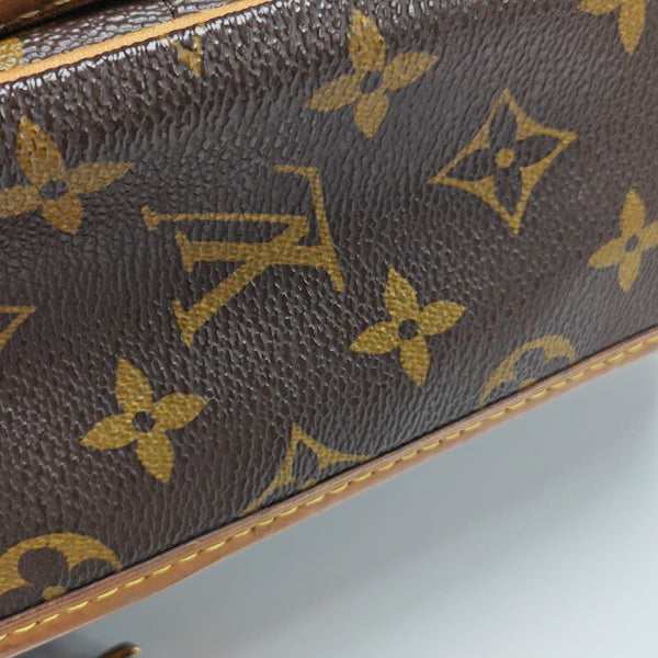 MENILMONTANT PM Monogram Coated Canvas Brown