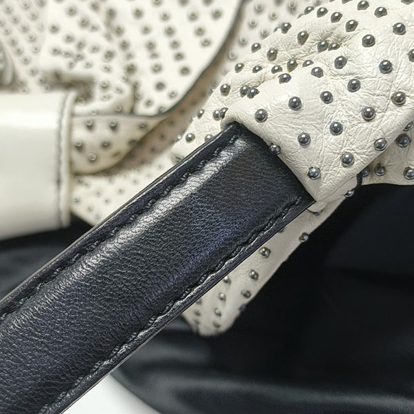 Calfskin Top Handle Bag White