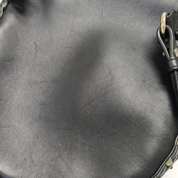 Spike Up Quilted Lambskin Black