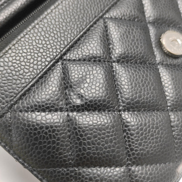 WOC Quilted Grained Calfskin Black