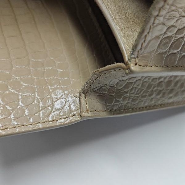 SUNSET Medium Calfskin Gray