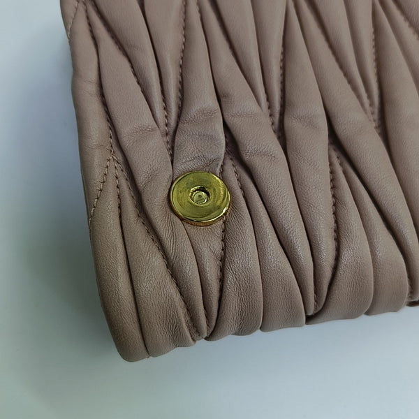 Quilted Lambskin Shoulder Bag Pink