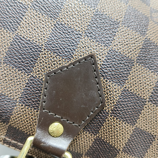 SPEEDY 25 Damier Ebene Coated Canvas Brown