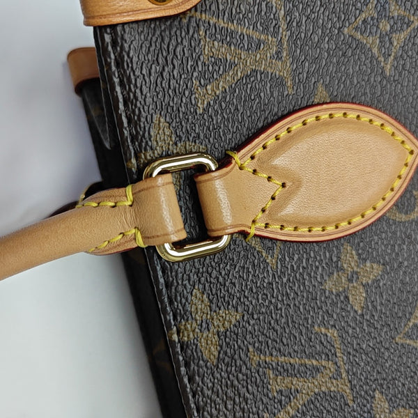 SAC PLAT BB Monogram Coated Canvas Brown