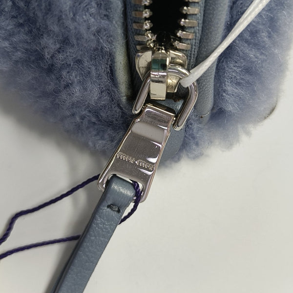 Sheepskin Belt Bag Blue