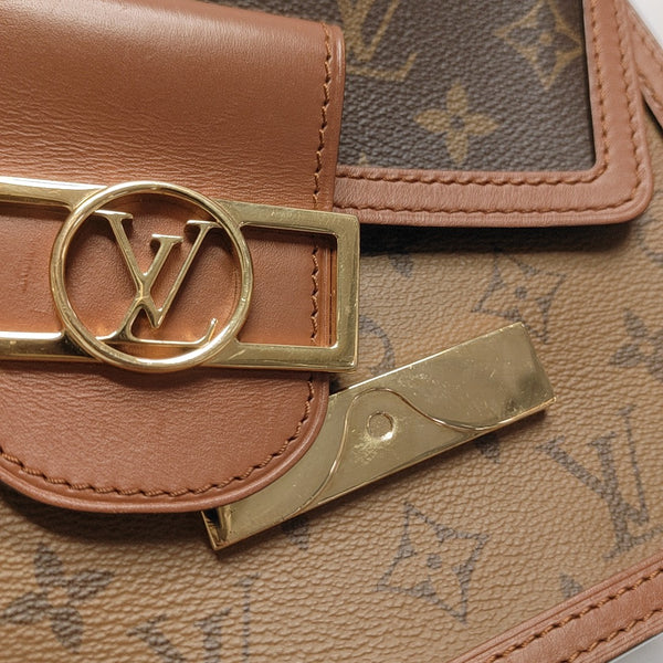 DAUPHINE Mini Monogram Coated Canvas Brown