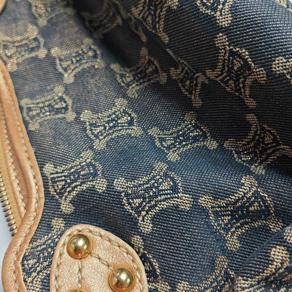 Canvas Top Handle Bag Blue