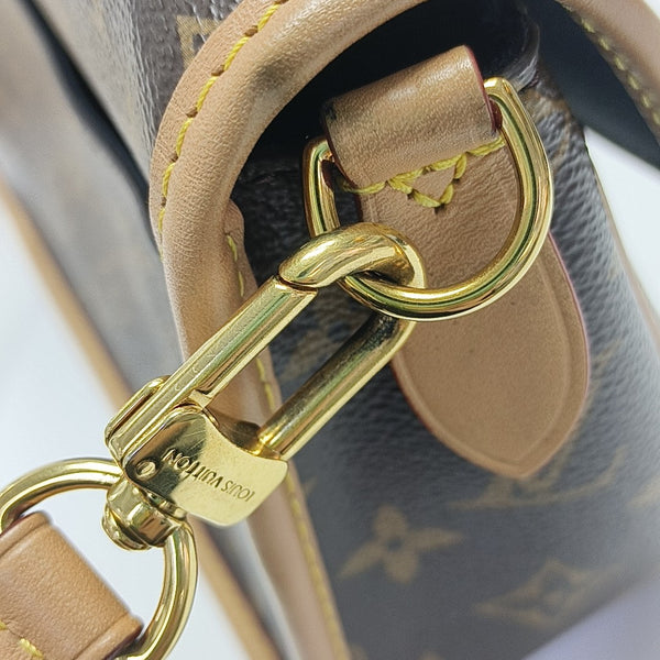 DIANE Monogram Coated Canvas Brown