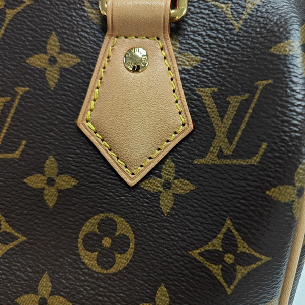 SPEEDY 20 Monogram Coated Canvas Brown